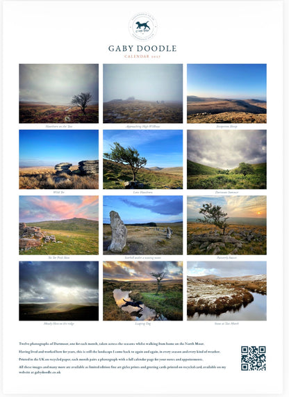 Dartmoor Calendar 2027 - A3 or A5