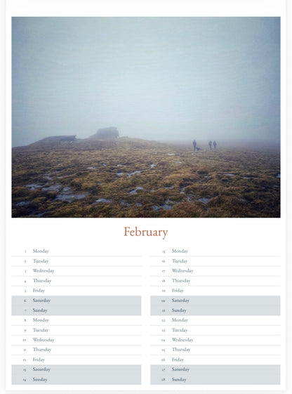 Dartmoor Calendar 2027 - A3 or A5