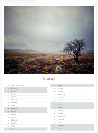 Dartmoor Calendar 2027 - A3 or A5