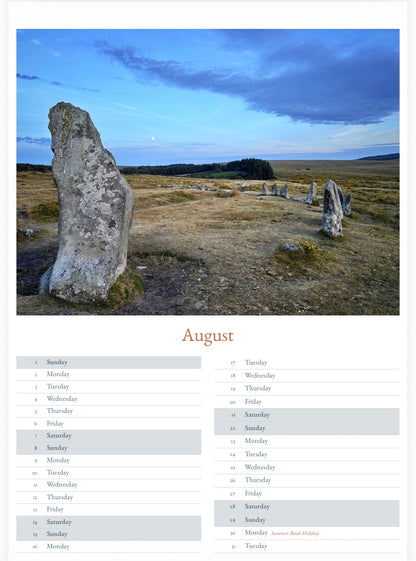 Dartmoor Calendar 2027 - A3 or A5