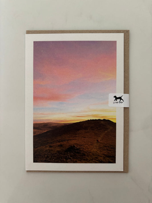 Higher Tor Pink Skies, Dartmoor