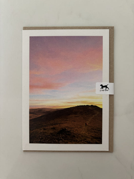 Higher Tor Pink Skies, Dartmoor