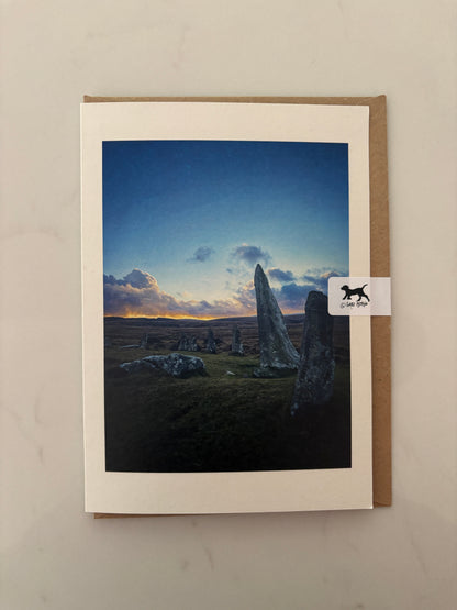 Dimpsey Scorhill Stone Circle, Dartmoor Greeting Card