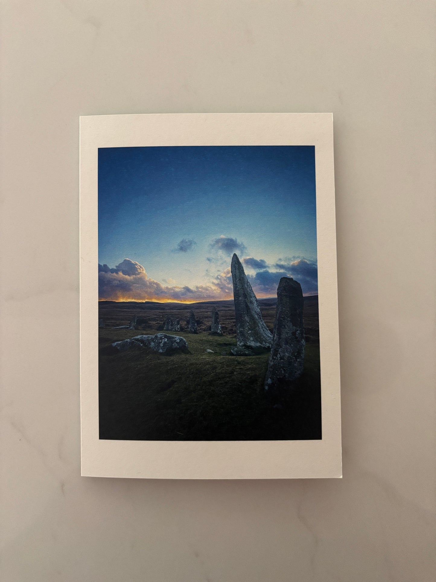 Dimpsey Scorhill Stone Circle, Dartmoor Greeting Card