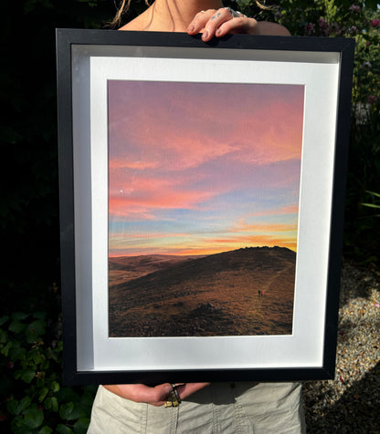 Higher Tor Pink Skies (Giclée Art Print)
